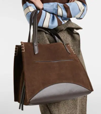 JW Anderson Loafer Cabas Large suede tote bag | Thumbnail 6 JW Anderson Loafer Cabas Large suede tote bag | Thumbnail 6
