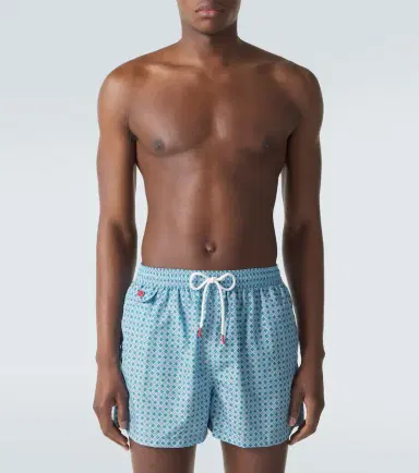 Kiton Logo printed swim trunks | Thumbnail 4 Kiton Logo printed swim trunks | Thumbnail 4