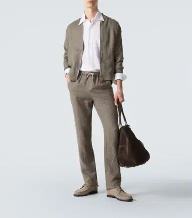 Kiton Linen slim pants | Thumbnail 4 Kiton Linen slim pants | Thumbnail 4