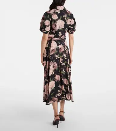 Erdem Floral belted shirt dress | Thumbnail 4 Erdem Floral belted shirt dress | Thumbnail 4