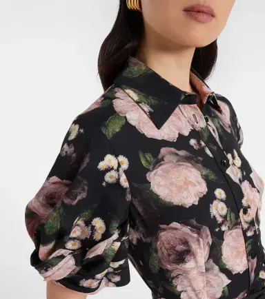 Erdem Floral belted shirt dress | Thumbnail 6 Erdem Floral belted shirt dress | Thumbnail 6