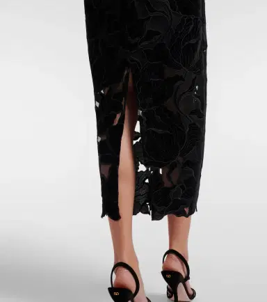 Erdem Cutout velvet and tulle cocktail dress | Thumbnail 2 Erdem Cutout velvet and tulle cocktail dress | Thumbnail 2