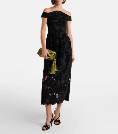 Erdem Cutout velvet and tulle cocktail dress | Thumbnail 3 Erdem Cutout velvet and tulle cocktail dress | Thumbnail 3