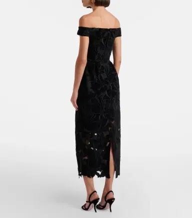 Erdem Cutout velvet and tulle cocktail dress | Thumbnail 4 Erdem Cutout velvet and tulle cocktail dress | Thumbnail 4