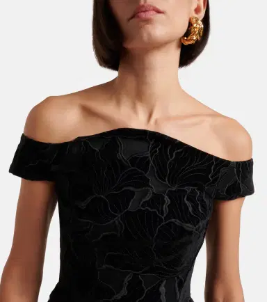Erdem Cutout velvet and tulle cocktail dress | Thumbnail 5 Erdem Cutout velvet and tulle cocktail dress | Thumbnail 5