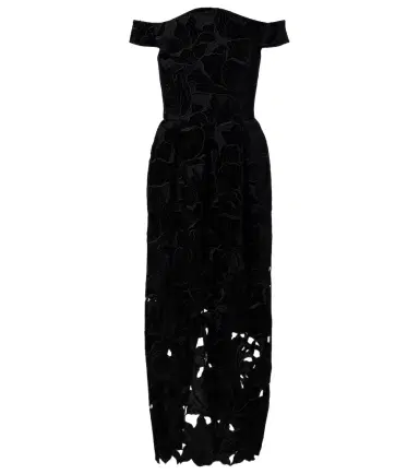 Erdem Cutout velvet and tulle cocktail dress | Thumbnail 1 Erdem Cutout velvet and tulle cocktail dress | Thumbnail 1