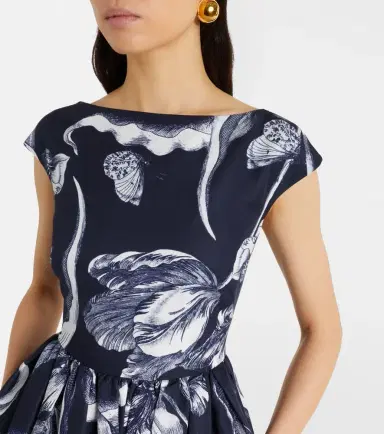 Erdem Floral cotton-blend faille midi dress | Thumbnail 2 Erdem Floral cotton-blend faille midi dress | Thumbnail 2
