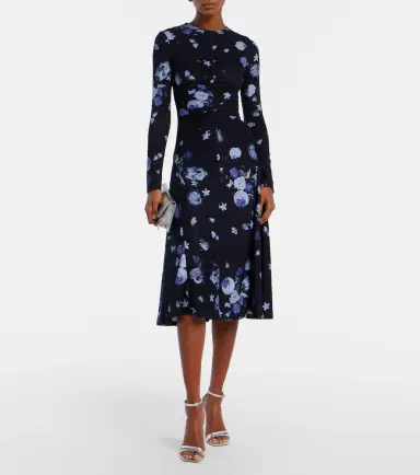 Erdem Floral jersey midi dress | Thumbnail 2 Erdem Floral jersey midi dress | Thumbnail 2