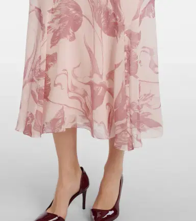 Erdem Printed silk midi dress | Thumbnail 2 Erdem Printed silk midi dress | Thumbnail 2
