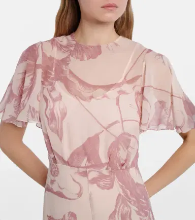 Erdem Printed silk midi dress | Thumbnail 3 Erdem Printed silk midi dress | Thumbnail 3