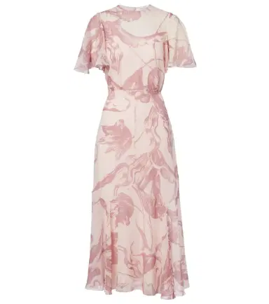 Erdem Printed silk midi dress | Thumbnail 1 Erdem Printed silk midi dress | Thumbnail 1