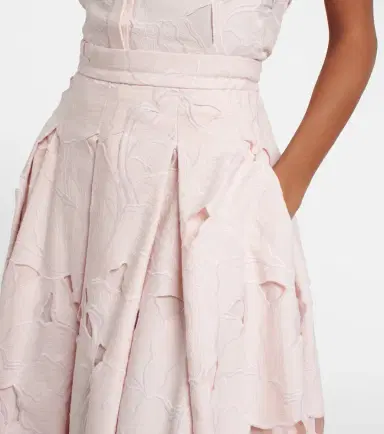 Erdem Cutout floral pleated midi skirt | Thumbnail 2 Erdem Cutout floral pleated midi skirt | Thumbnail 2