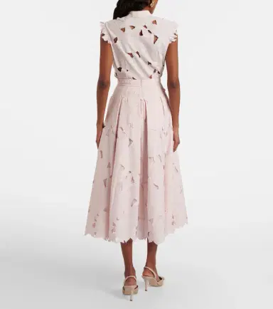 Erdem Cutout floral pleated midi skirt | Thumbnail 3 Erdem Cutout floral pleated midi skirt | Thumbnail 3