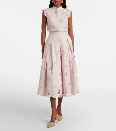 Erdem Cutout floral pleated midi skirt | Thumbnail 5 Erdem Cutout floral pleated midi skirt | Thumbnail 5