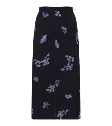 Erdem Wool and cotton jacquard pencil skirt | Thumbnail 1 Erdem Wool and cotton jacquard pencil skirt | Thumbnail 1