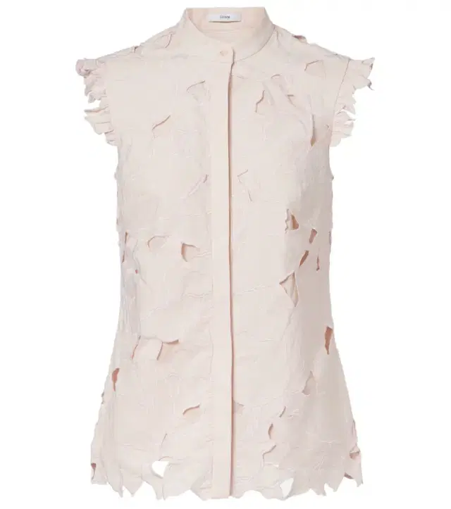 Embroidered floral cotton-blend top Embroidered floral cotton-blend top
