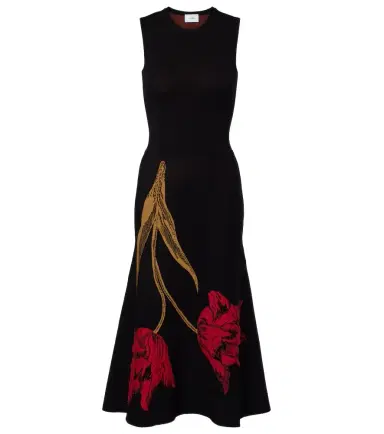 Erdem Floral jacquard midi dress | Thumbnail 1 Erdem Floral jacquard midi dress | Thumbnail 1