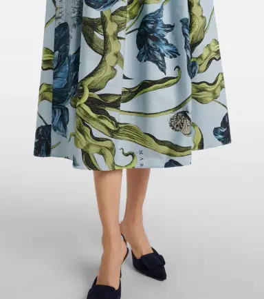 Erdem Floral cotton poplin midi skirt | Thumbnail 5 Erdem Floral cotton poplin midi skirt | Thumbnail 5