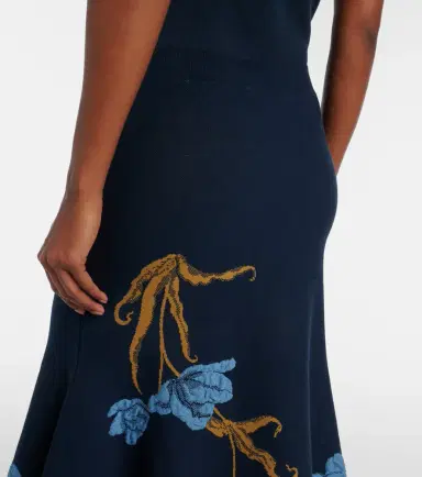 Erdem Floral jacquard midi skirt | Thumbnail 6 Erdem Floral jacquard midi skirt | Thumbnail 6