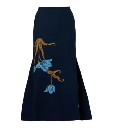 Erdem Floral jacquard midi skirt | Thumbnail 1 Erdem Floral jacquard midi skirt | Thumbnail 1
