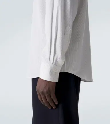 The Row Granada pinstripe silk poplin shirt | Thumbnail 2 The Row Granada pinstripe silk poplin shirt | Thumbnail 2