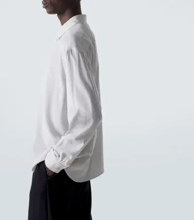 The Row Granada pinstripe silk poplin shirt | Thumbnail 3 The Row Granada pinstripe silk poplin shirt | Thumbnail 3