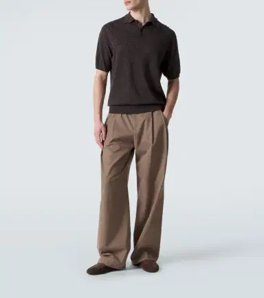 The Row Borges cashmere, silk, and linen polo shirt | Thumbnail 5 The Row Borges cashmere, silk, and linen polo shirt | Thumbnail 5