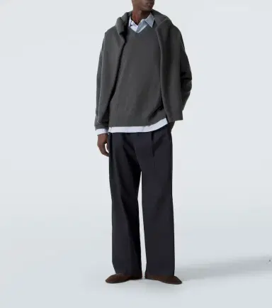 The Row Tibor gabardine wide-leg pants | Thumbnail 3 The Row Tibor gabardine wide-leg pants | Thumbnail 3