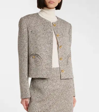 Blazé Milano Blazé Milano Shamo linen-blend tweed jacket | Thumbnail 2 Blazé Milano Blazé Milano Shamo linen-blend tweed jacket | Thumbnail 2