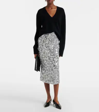 Blazé Milano Blazé Milano Utopia Sussex sequined pencil skirt | Thumbnail 4 Blazé Milano Blazé Milano Utopia Sussex sequined pencil skirt | Thumbnail 4