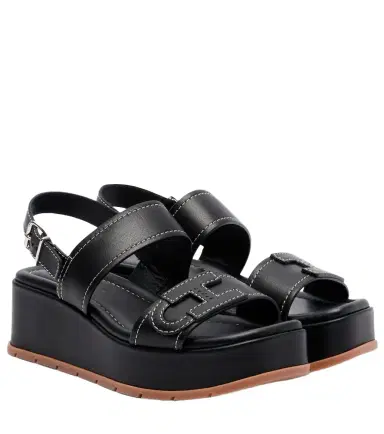 Hogan H703 leather platform sandals | Thumbnail 1 Hogan H703 leather platform sandals | Thumbnail 1
