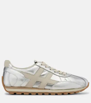 Hogan 86er metallic leather sneakers | Thumbnail 3 Hogan 86er metallic leather sneakers | Thumbnail 3