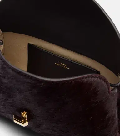 Toteme T-Lock Mini calf hair clutch | Thumbnail 2 Toteme T-Lock Mini calf hair clutch | Thumbnail 2