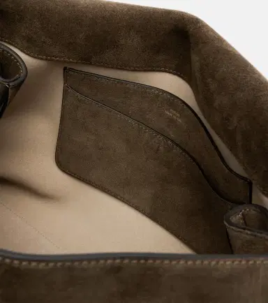 Toteme T-Lock suede shoulder bag | Thumbnail 2 Toteme T-Lock suede shoulder bag | Thumbnail 2