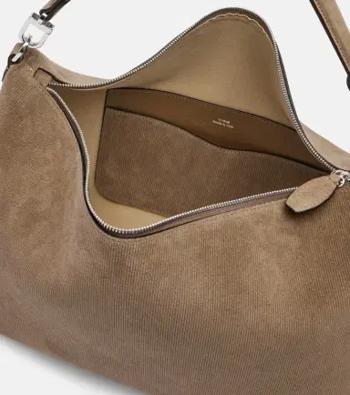 TOTEME Bevel Medium suede shoulder bag | Thumbnail 2 TOTEME Bevel Medium suede shoulder bag | Thumbnail 2