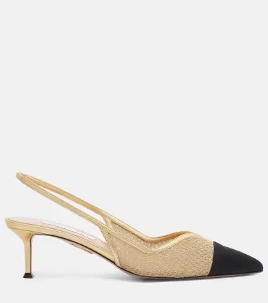 Aquazzura Gia 50 mesh slingback pumps | Thumbnail 2 Aquazzura Gia 50 mesh slingback pumps | Thumbnail 2