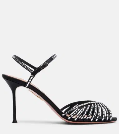 Aquazzura Hold Me 85 crystal-embellished sandals | Thumbnail 4 Aquazzura Hold Me 85 crystal-embellished sandals | Thumbnail 4
