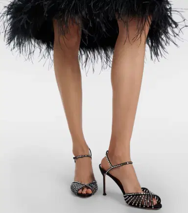 Aquazzura Hold Me 85 crystal-embellished sandals | Thumbnail 5 Aquazzura Hold Me 85 crystal-embellished sandals | Thumbnail 5