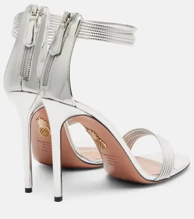 Aquazzura Sway metallic leather sandals | Thumbnail 3 Aquazzura Sway metallic leather sandals | Thumbnail 3