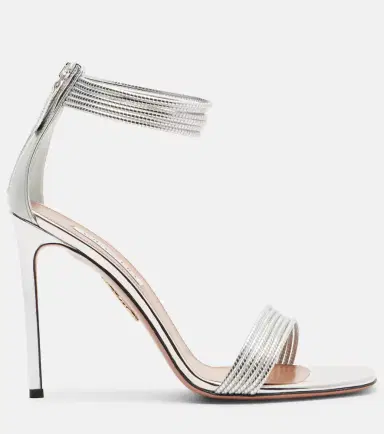 Aquazzura Sway metallic leather sandals | Thumbnail 4 Aquazzura Sway metallic leather sandals | Thumbnail 4