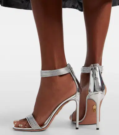 Aquazzura Sway metallic leather sandals | Thumbnail 5 Aquazzura Sway metallic leather sandals | Thumbnail 5