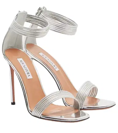 Aquazzura Sway metallic leather sandals | Thumbnail 1 Aquazzura Sway metallic leather sandals | Thumbnail 1