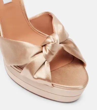 Aquazzura Cupid 130 satin platform sandals | Thumbnail 3 Aquazzura Cupid 130 satin platform sandals | Thumbnail 3