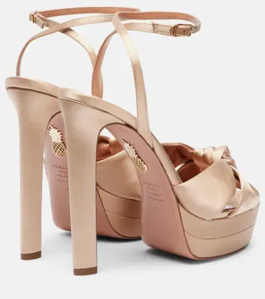Aquazzura Cupid 130 satin platform sandals | Thumbnail 4 Aquazzura Cupid 130 satin platform sandals | Thumbnail 4