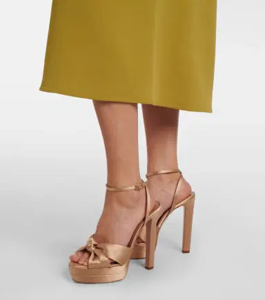 Aquazzura Cupid 130 satin platform sandals | Thumbnail 5 Aquazzura Cupid 130 satin platform sandals | Thumbnail 5