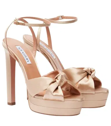Aquazzura Cupid 130 satin platform sandals | Thumbnail 1 Aquazzura Cupid 130 satin platform sandals | Thumbnail 1