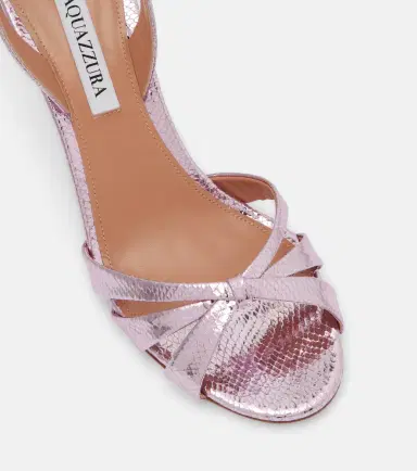Aquazzura Tati 85 snake-effect slingback sandals | Thumbnail 2 Aquazzura Tati 85 snake-effect slingback sandals | Thumbnail 2