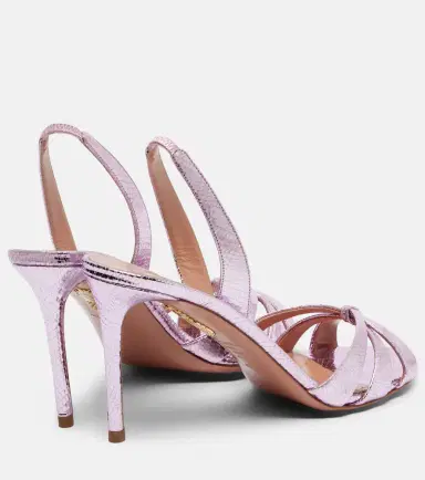 Aquazzura Tati 85 snake-effect slingback sandals | Thumbnail 3 Aquazzura Tati 85 snake-effect slingback sandals | Thumbnail 3