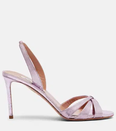 Aquazzura Tati 85 snake-effect slingback sandals | Thumbnail 4 Aquazzura Tati 85 snake-effect slingback sandals | Thumbnail 4