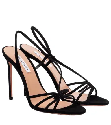 Aquazzura Talk To Me 105 suede slingback sandals | Thumbnail 1 Aquazzura Talk To Me 105 suede slingback sandals | Thumbnail 1